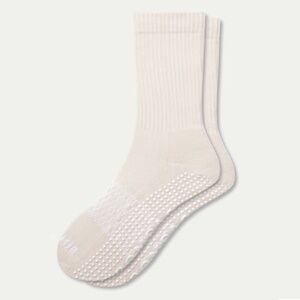 Bombas Women's Gripper Half Calf Socks - Blush Sand - Size M